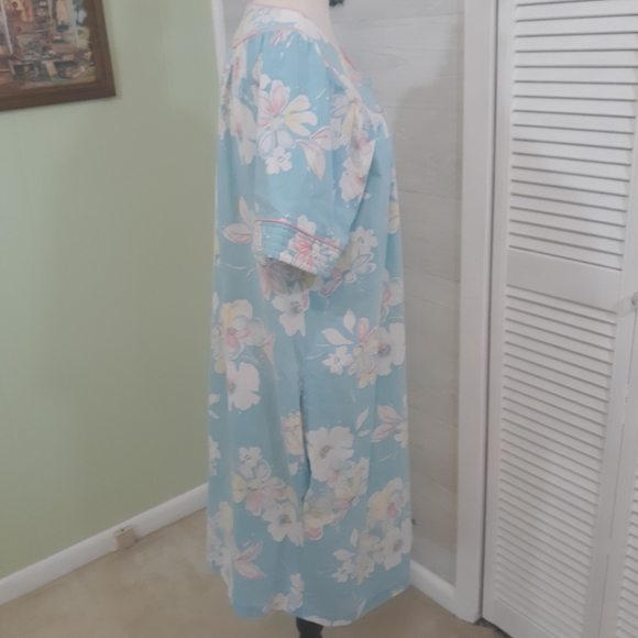 Lara Dee vintage floral gown robe sz large *6 - Picture 2 of 6